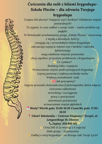 SZKOŁA PLECÓW